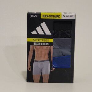 NEW Adidas Men's Microfiber Boxer Brief Quick-dry Fabric  Size S